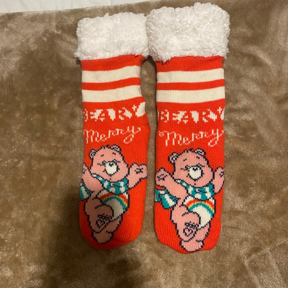 Care Bears Fuzzy Holiday Socks
